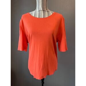 Time and Tru Womens XXL Coral Tee Short Sleeve Basic Casual Top